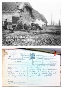 Howitzer picture and Telegram 