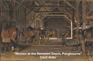 Women at the Remount Depot Pangbourne