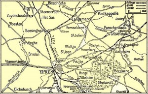  Area around Ypres Nov 1914