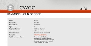  CWGC - Casualty Details - Hammond-1
