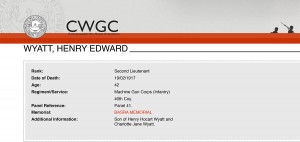  CWGC Casualty Details.Wyatt