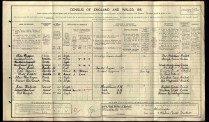  Census 1911.Clerk