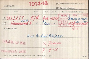  Collett.Medal Card