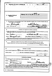  Discharge to RNVR.1915.Bennett