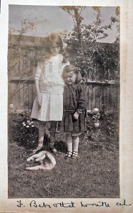  Felicite & 22Baby22. in garden Abinger Road 1915