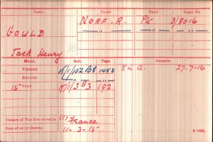  Gould J Medal card