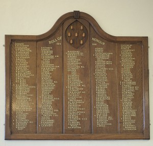  Honour Board Sevenoaks