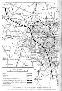  Map of Cambrai Nov 1917