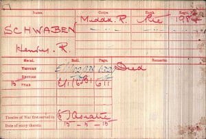  Medal card Schwben HR