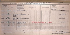  Medal entitlement ledger.Gill