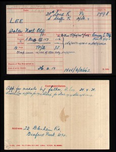  Oliff-Lee Medal card