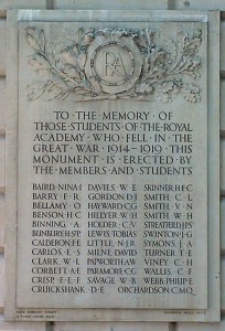  Royal Academy WW1 memorial