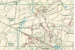  Trench map.Glencorse Wood