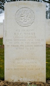  Yorke.Arras Road Roclincourt.Headstone